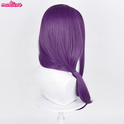 High Quality Kamishiro Rize Cosplay Wig 70cm Purple Heat Resistant Synthetic Hair Rize Kamishiro Wigs + Wig Cap