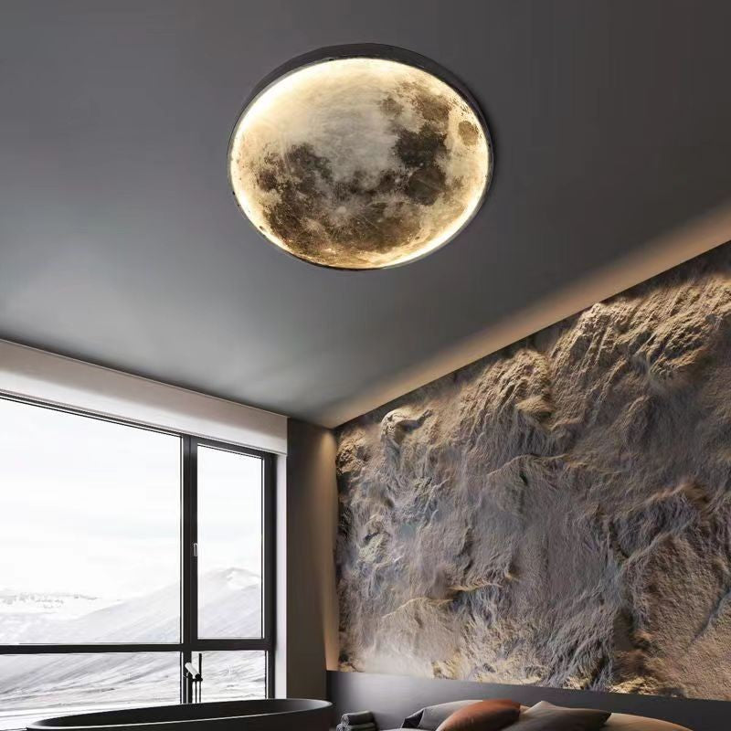 Modern LED Lunar Wall Lamp, Planetary Elegant Design Ceiling Lamp for Bedroom, Living Room Decor