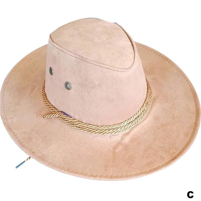 Chapéu de Caubói Ocidental Masculino Colorido, Chapéu de Caubói Jazz de Aba Grande para Cavalheiros, Presente de Caubói Ocidental para Homens, Bonés Mongóis Coloridos