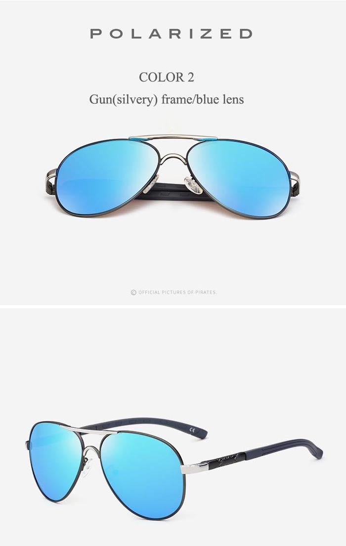 Outdoor Driving Sunglasses Mens Fashion Pilot Polarized Sun Glasses Men Women Polycarbonate Lenses 0945