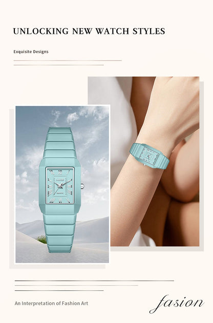 New Fashion LIGE Elegant Quartz Woman Watch Top Brand Luxury Ceramic Strap Waterproof Simple Dial Watches for Women Ladies Gifts