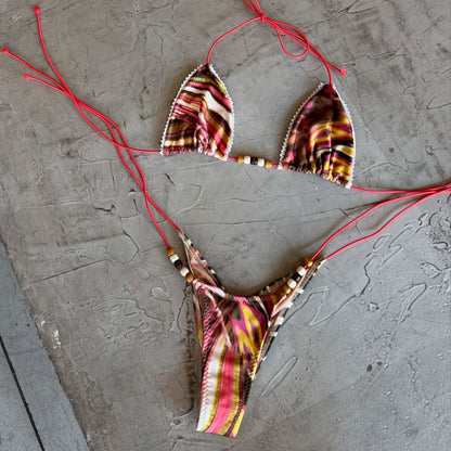 Micro Bikinis 2025 Sexy Women Swimsuit Swimwear Female Bandage Bikini Set Biquini Bathing Suit Thong Swimming Suits Beachwear