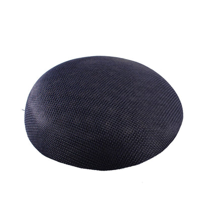 Chapéu de sol de aba grande com design de padrão de fio de cânhamo duplo, acessórios de pena, elegante chapéu de banquete, chapéu de praia para casamento ou férias, chapéu equestre