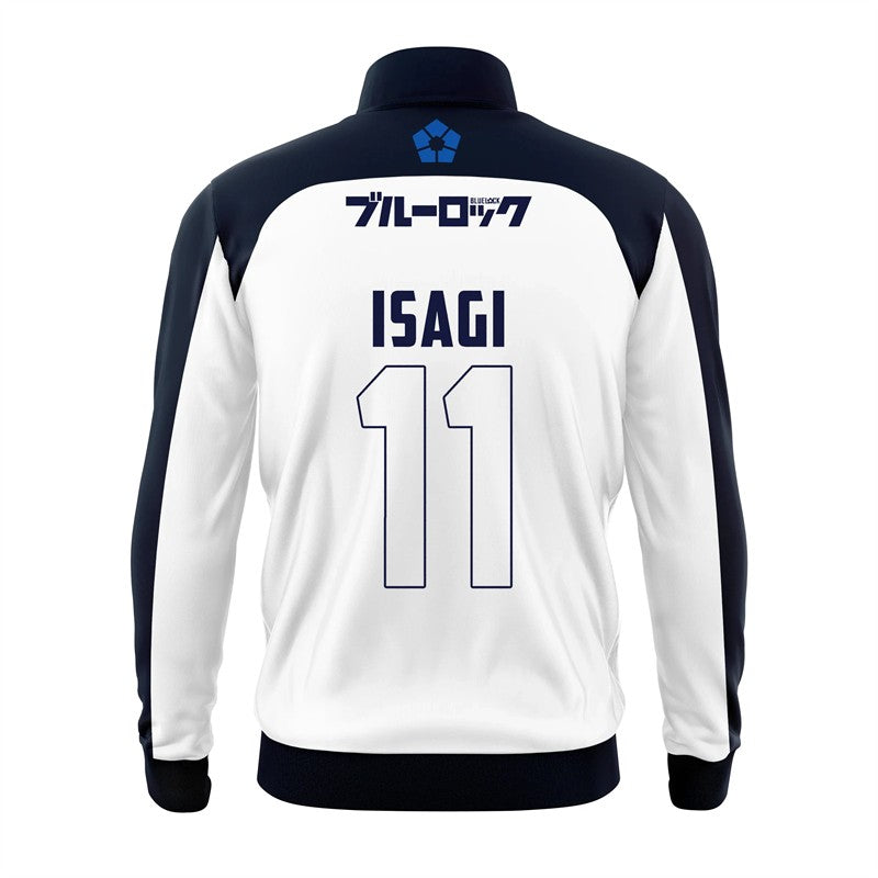 2025 Spring New Men's Blue Lock Anime Soccer Jersey Jackets Fashion Trendy Lapel Tops kids's Casual Short Sleeved Bomber Jacket