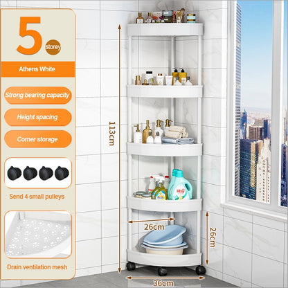 Carrinho de Armazenamento para Banheiro com Rodas, Rack de Armazenamento para Cozinha, Sala de Estar, Alta Capacidade de Carga, Acessórios para Casa