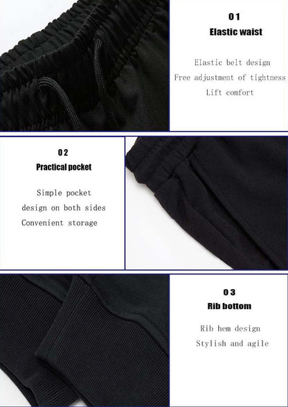 Shield Print New Men's Sweatpants Spring Autumn Breathable Jogging Pants Multiple Packs Male Outdoor Concise Straight Trousers