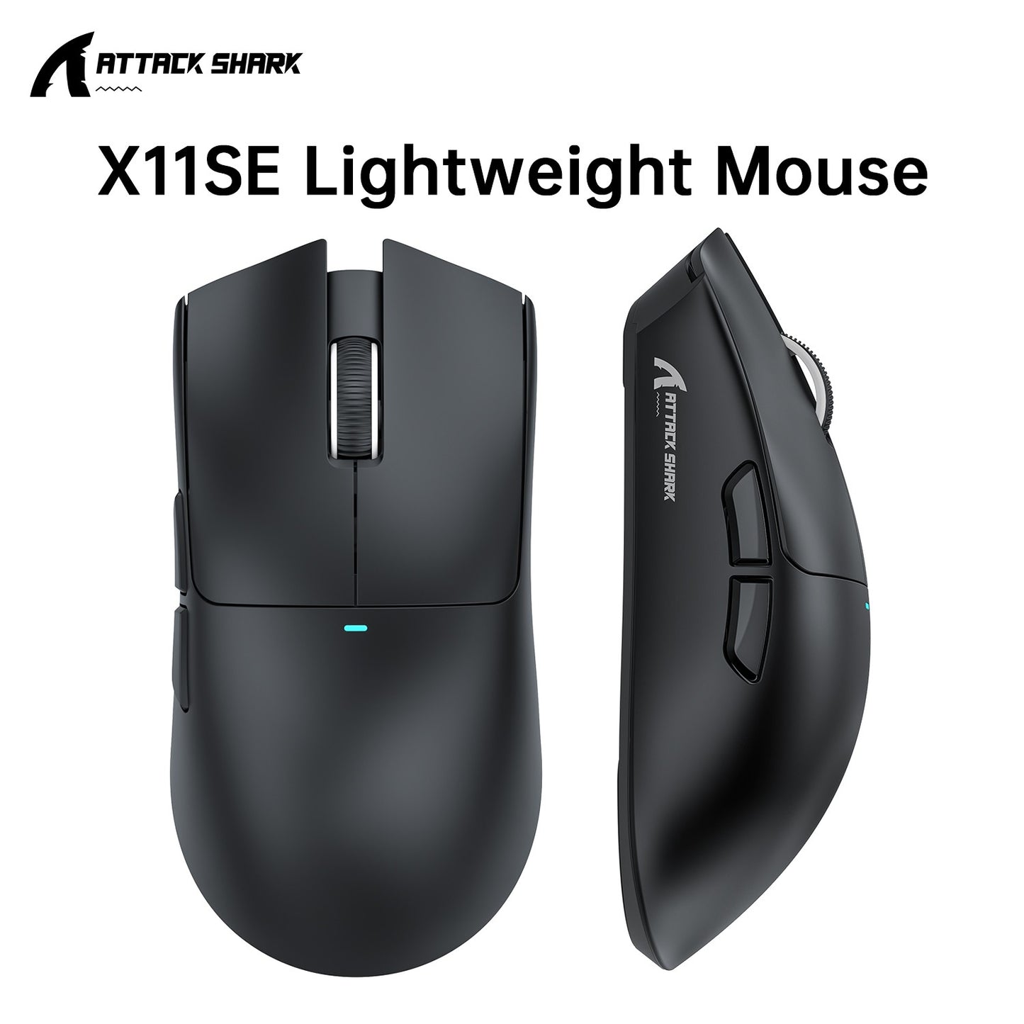 Mouse Gamer Sem Fio Attack Shark X11 X11SE, 1000 Hz, Mouse Óptico RGB 2.4G, 16000 DPI, Mouses de Computador Ergonômicos para PC Laptop Mac
