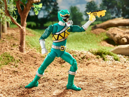 Power Rangers Lightning Collection Ranger Zeo Amarelo, Ranger Fantasma do Espaço, Ranger Rosa Dino Charge, Ranger Verde - Bonecos de Ação
