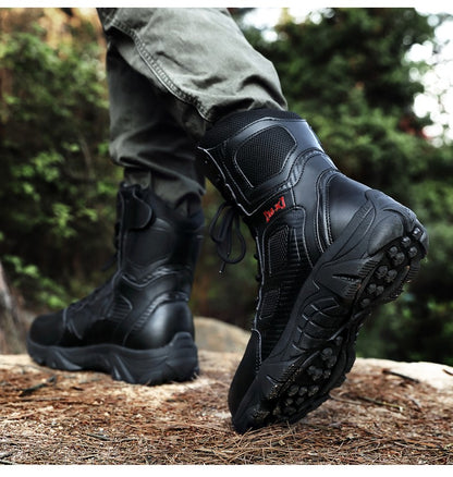 Botas de Segurança Masculinas Impermeáveis para Exteriores com Bico de Aço, Botas de Trabalho Masculinas Antiesmagamento com Bico de Aço, Tamanho 47