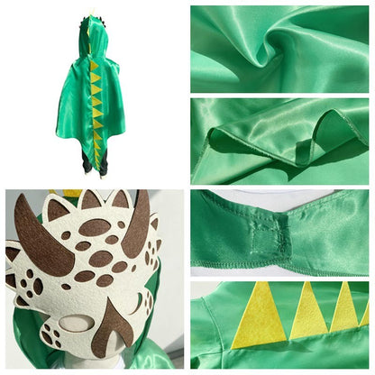 Dinosaur Costume Cloak for unisex Toothless Dragon Performance Clothes Halloween Dinosaur Mask+Cloak Cosplay Outfits Cos