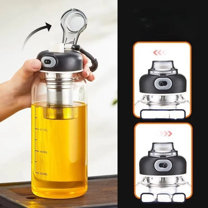 Copo De Vidro Transparente Com Filtragem Copos De Café De Grande Capacidade Com Tampa Utensílios De Cozinha Suprimentos De Barra Caneca De Chá Durável