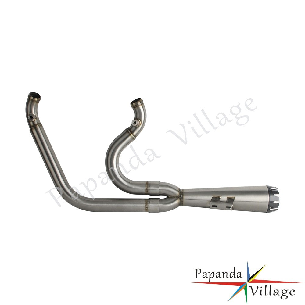 Motorcycle Full Exhaust Pipe Exhausts System Mufflers For Harley Dyna Wide Super Glide Fat Street Bob Low Rider FXDF 2006-2017