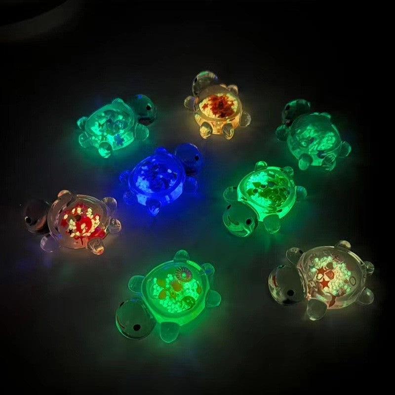10-50pcs 2025Party Favors Mini Luminous Transparent Turtle Cute Cream Glue Accessories Student Party Desktop Decoration Toys