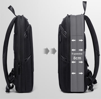 BANGE Laptop Waterproof 15.6" 17.3 Backpack Fashion Male Classic Fashion Travel Moto&Biker Light Scalable Shoulder Bags