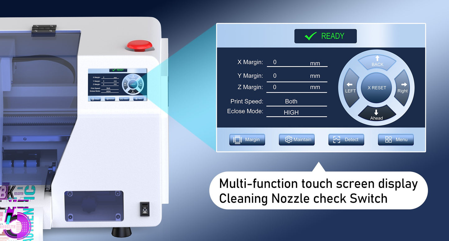 US/EU Stock A3 XP600 DTF Printer Machine A3 UV Sticker Printer DTF Printer Direct to Film Print DTF Printer A4 T-Shirt Printer