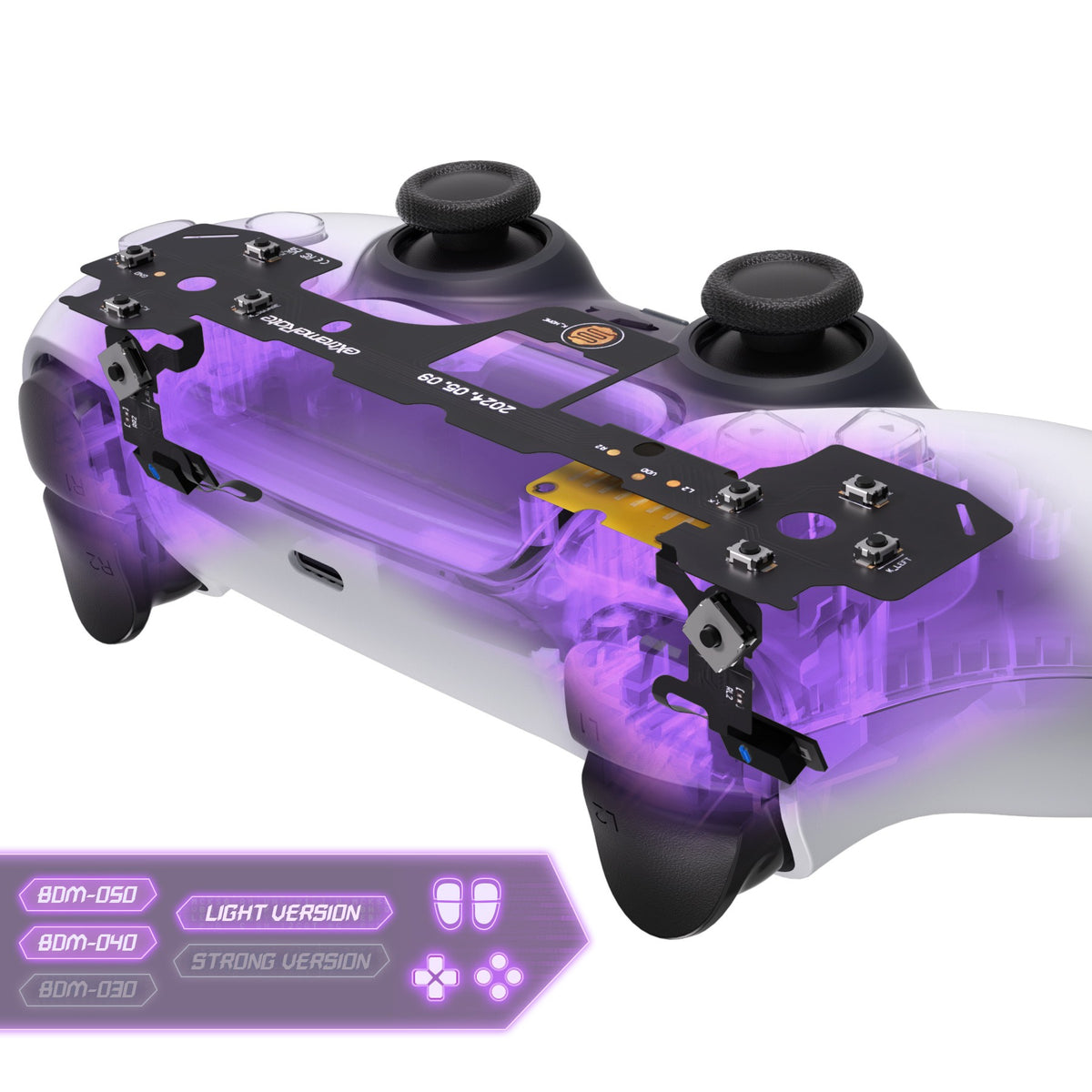 eXtremeRate for ps5 Controller BDM-040/BDM-050/060 Whole Clicky Kit V2, Shoulder Face Dpad Buttons