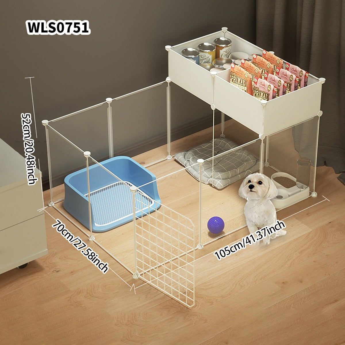 Cercadinho para Cães, Casa Interna, Gaiola, Cão de Porte Pequeno e Médio, Teddy, Corgi, Porta de Isolamento, Grade de Proteção, Canil