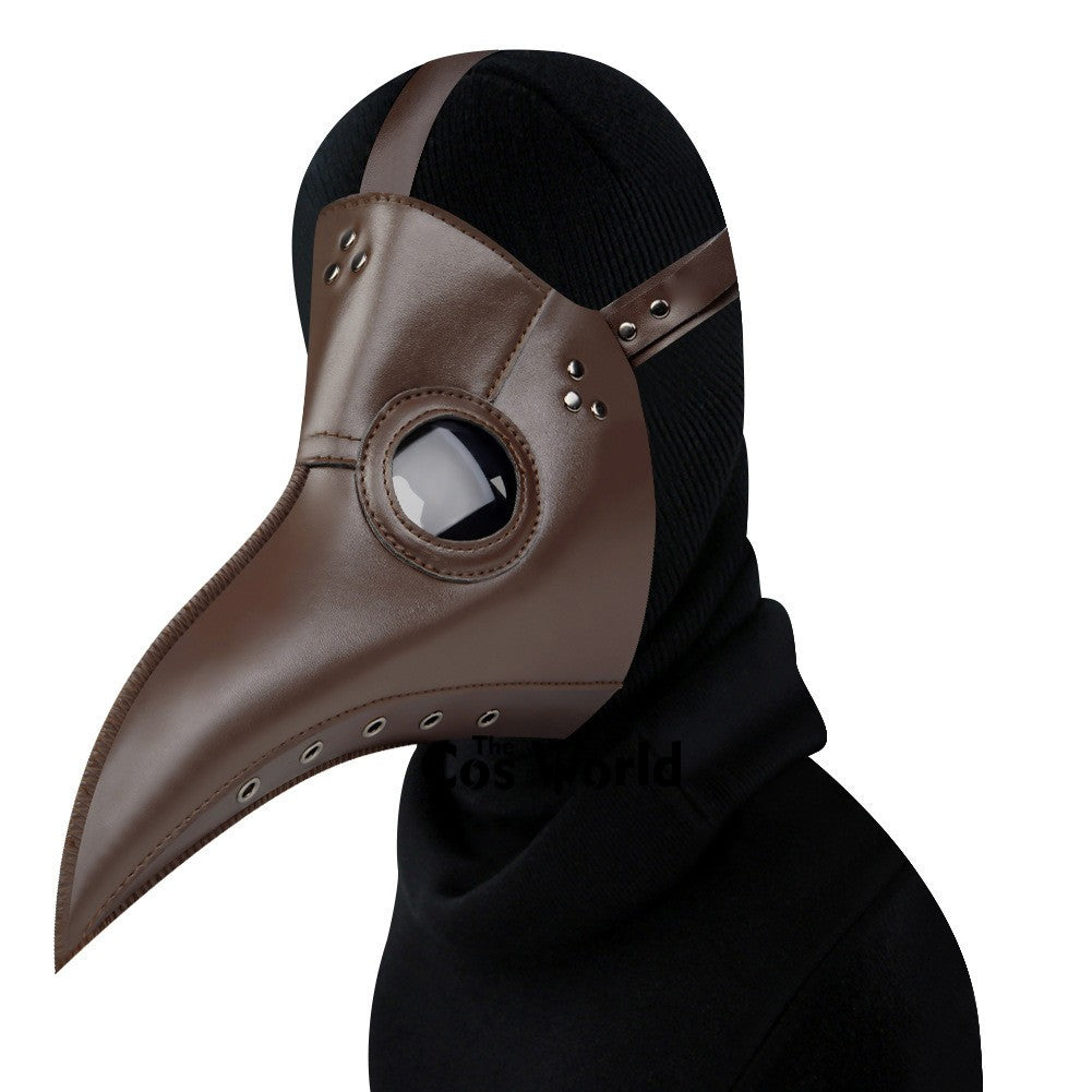 Halloween Plague Doctor Mask Steampunk Gothic Bird Beak Props for Party Carnival Cosplay Costumes Masquerade