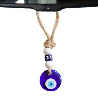 Ornamento Olho Grego Ornamento Olho Grego para Retrovisor de Carro Pingente Olho Grego Azul Turco Amuleto Olho Grego Decoração de Carro Sortuda