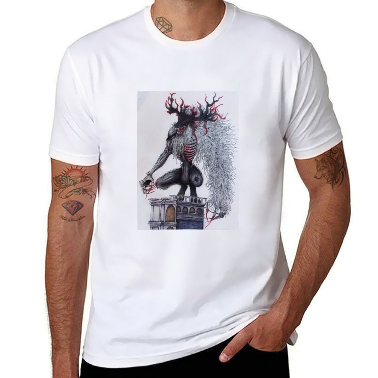 Bloodborne Cleric Beast T-Shirt black cotton t-shirt plain for man package t shirt man luxury t shirts for man slim fit T-Shirt