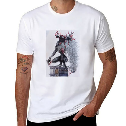 Bloodborne Cleric Beast T-Shirt black cotton t-shirt plain for man package t shirt man luxury t shirts for man slim fit T-Shirt