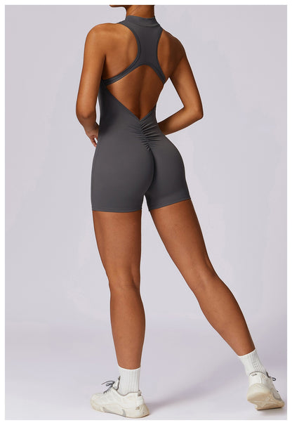 New Sexy Sports Set Women Gym Set Shorts Training Yoga Clothes Women Rompers Stretch Sports Jumpsuit Female Workout Bodysuits