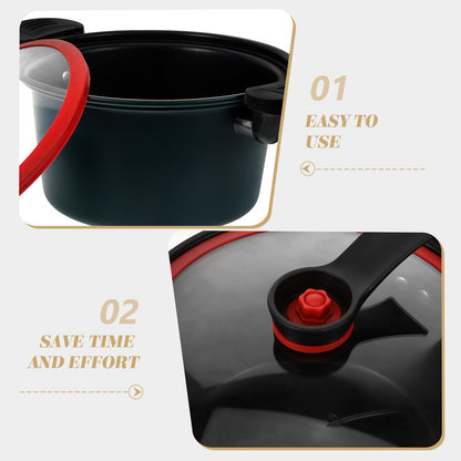 1Pc Multifunctional Cookware Nonstick Pressure Cooker Household Saucepan Micro Pressure Cooker Steamer Pot Stockpots Electric