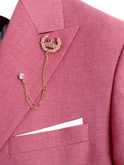 DAROuomo 2025  Men Suit Slim Fit Formal Business Work Wear Suits 2Pcs Set (Jacket+Pants)DR8211