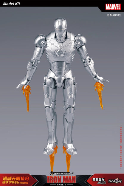 26CM Fondjoy Original Iron Man 1/7 MK42 MK43 1/12 MK1 MK2 MK3 MK4 MK5 MK6 Assembled Tony Stark Action Figure Collect Toy Gift