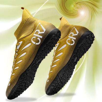 Tf/Fg Men Soccer Shoes Society Cleats Non Slip Football Shoes Outdoor Professional Studded Turf Comfortable Football Field Boots