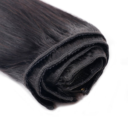Apliques de Cabelo Liso Humano para Cabeça Inteira 8 Peças 100% Cabelo Humano para um Visual Natural 28 30 32 Polegadas