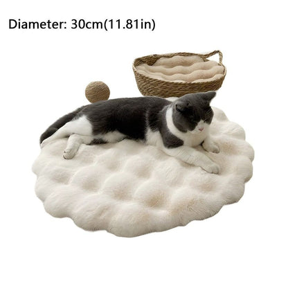 Nova Almofada Redonda para Gatos, Lavável, Base Antiderrapante, Almofada para Animais de Estimação com Função de Isolamento, Cama para Cães, Almofadas para Dormir