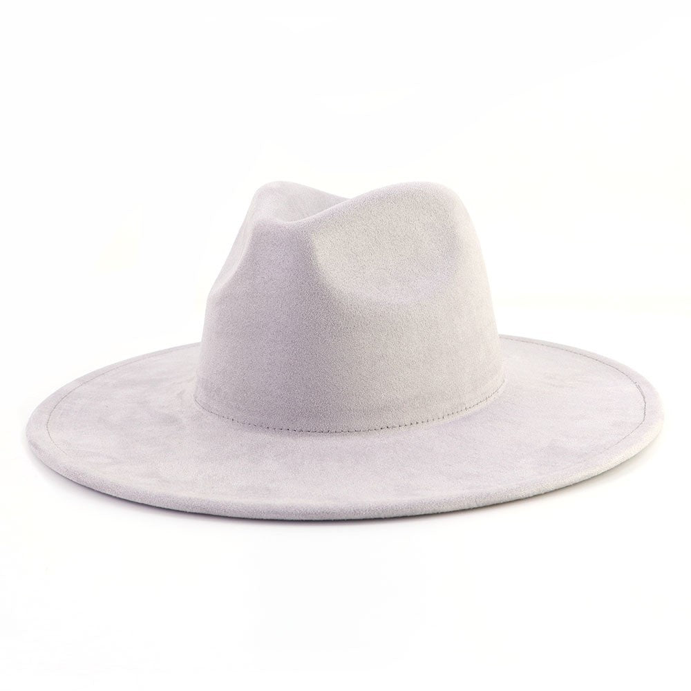 9.5 CM Big Brim Jazz Fedora Hats Men Suede Fabric Heart Top Felt Cap Women Luxury Designer Brand Party Green Fascinator Hats
