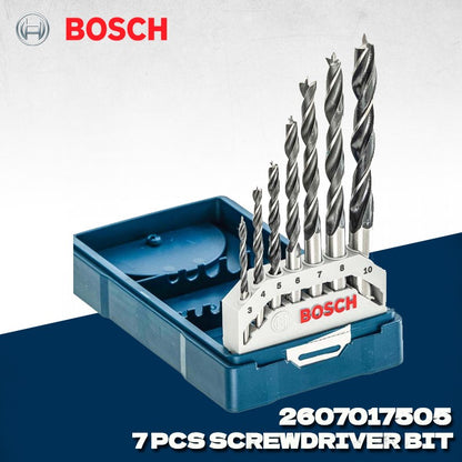 BOSCH 2607017505 Conjunto de 7 Brocas para Madeira Mini-X-Line 3-10mm Acessórios para Ferramentas Elétricas Bosch