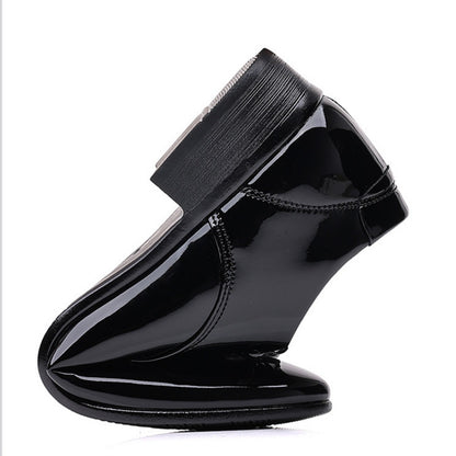 Men's Casual Dress Shoes Mesh Pattern Derby Shoe Classic Lace-up Pointed Formal Oxford Tuxedo Shoes For Men