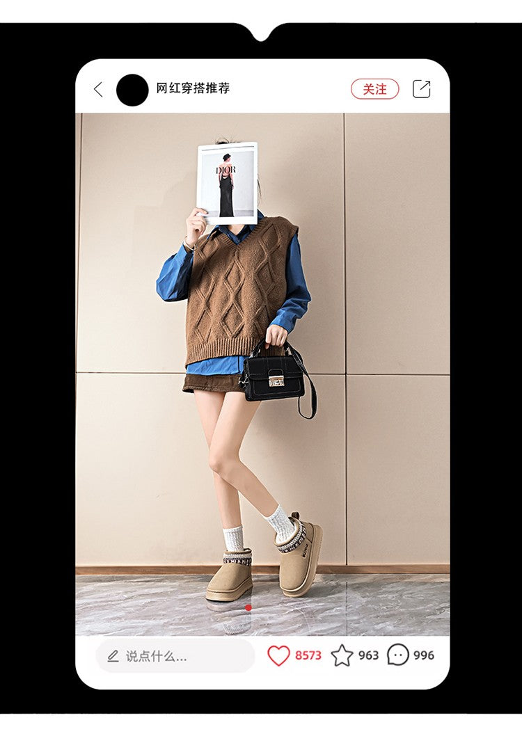 Women's Chelsea Ankle Boots Cowboy Woman Boots on Offer Round Toe Shoes Woman 2024 Trend Uggs Femme Bootie for Women Girl's Boot