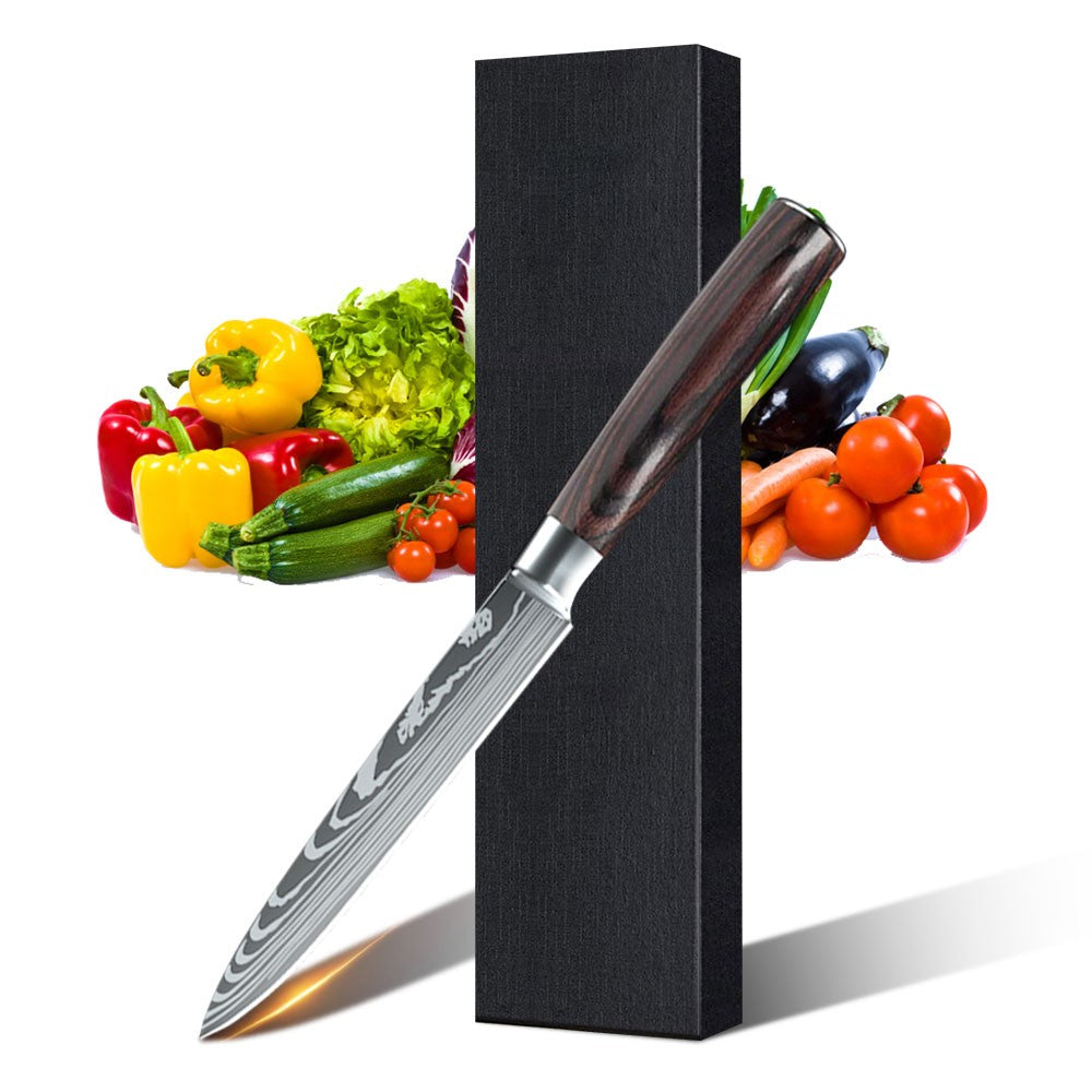 ZENG 3pcs Hot Sale Kitchen knife Stainless Steel 8inch Chef Knife,Santoku Knife, 6inch Utility Knife Kitchen Convenience Set