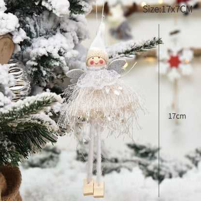New Year 2024 Christmas Angel Dolls Xmas Tree Pendant Ornaments Navidad 2022 Christmas Decoration for Home Natal Gifts Noel Deco