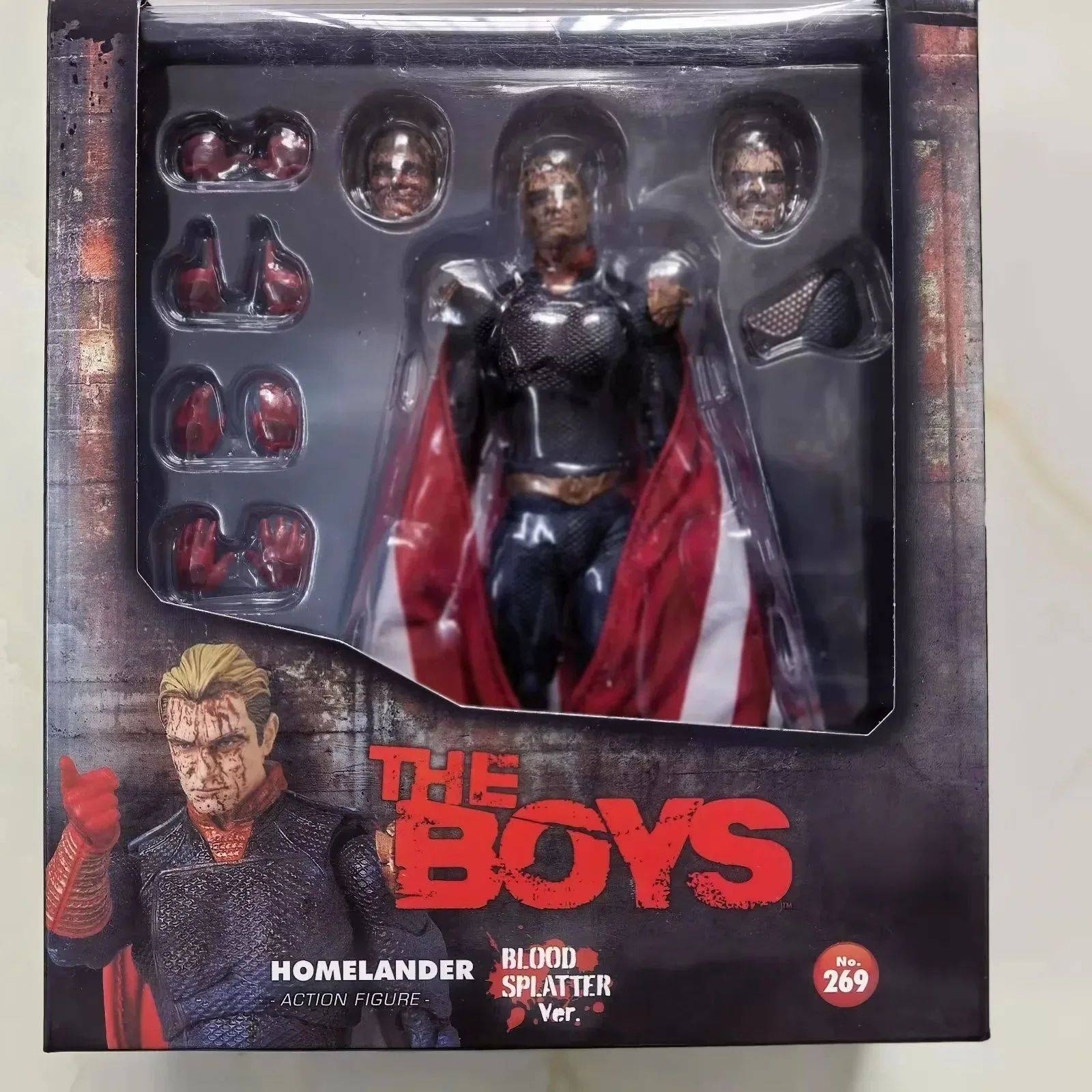 Medicom Toy Mafex 269 151 Homelander Blood Splatter Ver Exhibition 25 No.269 The Boys In Stock Anime Action Collection Toys