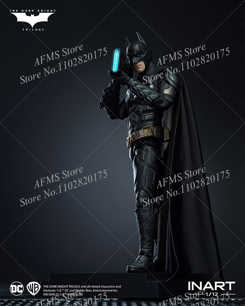 INART 1/12 Boneco Soldado Masculino Batman Christian Bale O Cavaleiro das Trevas Ressurge Herói da Luta Eterna Figura de Ação de 6 Polegadas para Coleção