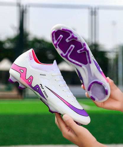 Men Football Shoes Cleats Outdoor Grass Society Training Match Football Field Boots Resistant Studded Soccer Shoes Sport Wear