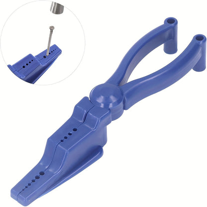 1 Auxiliar de Martelo de Prego, Posicionador Antiderrapante de Prego (Protege os dedos, segura pregos com diâmetro de 0,5mm a 7,5mm)
