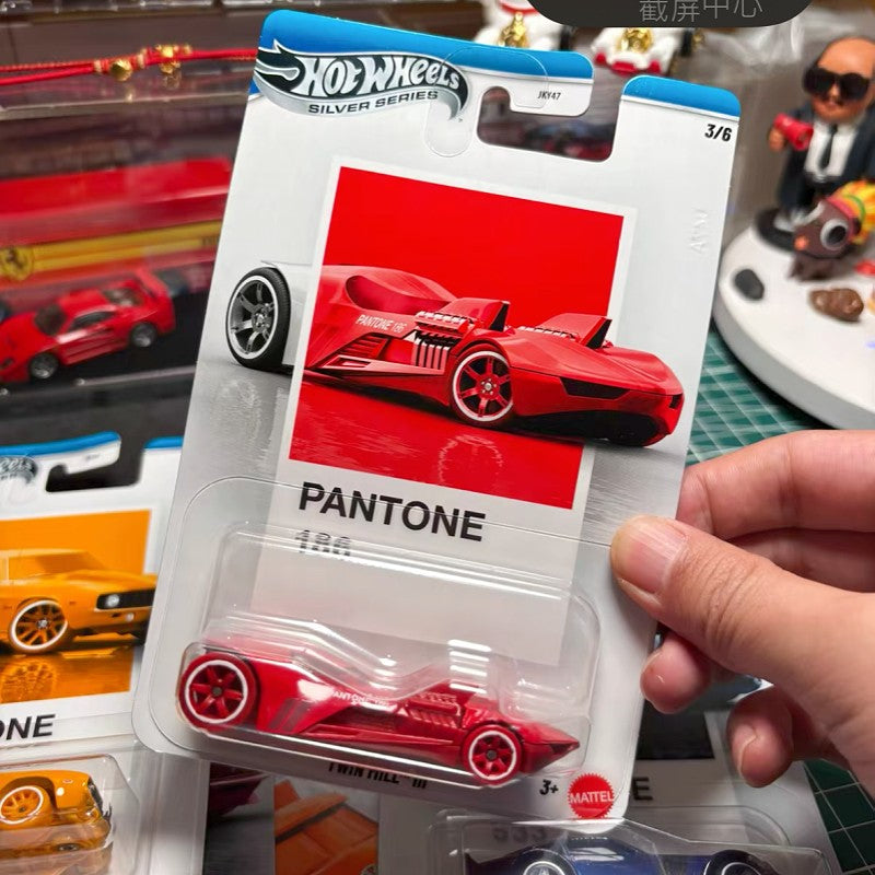 Hot Wheels Silver Series Pantone Artsy Set Genuíno Porsche/Camaro/Kombi/Mustang/Nissan Veículo Diecast Escala 1:64 Modelo de Carro de Liga Presente