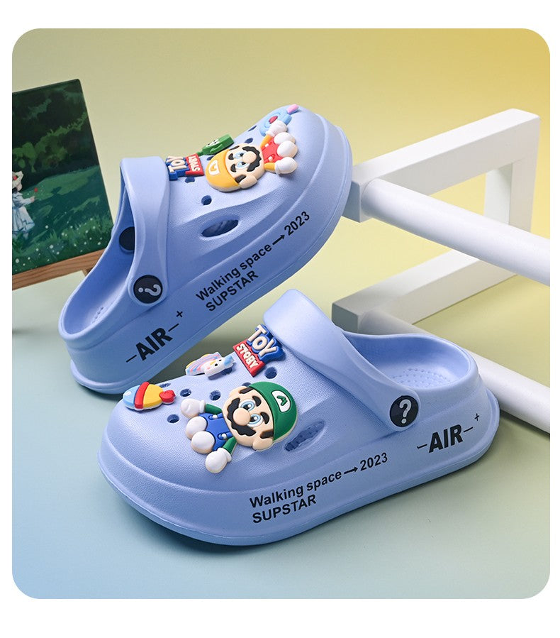 Kids Summer Sandals EVA Design Children Slippers Soft Non Slip Platform Slides Outdoor Garden Shoes High Quality Fashion Shoes