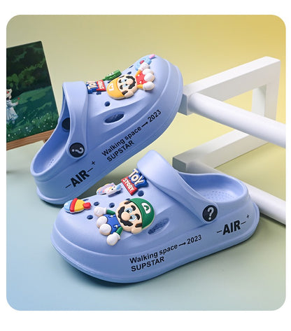 Kids Summer Sandals EVA Design Children Slippers Soft Non Slip Platform Slides Outdoor Garden Shoes High Quality Fashion Shoes