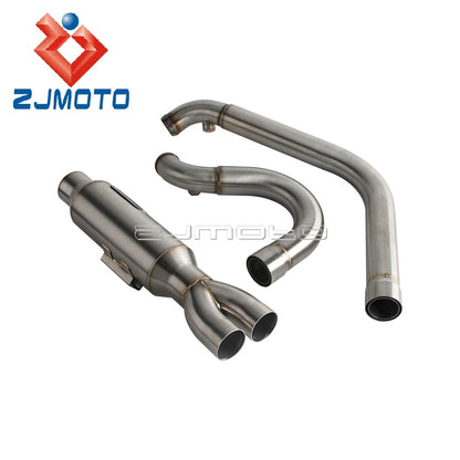 For Harley M8 Touring Electra Glide Road King Street Glide Road Glide 2017-2025 Motorcycle Complete Exhaust Muffler Escape Pipe