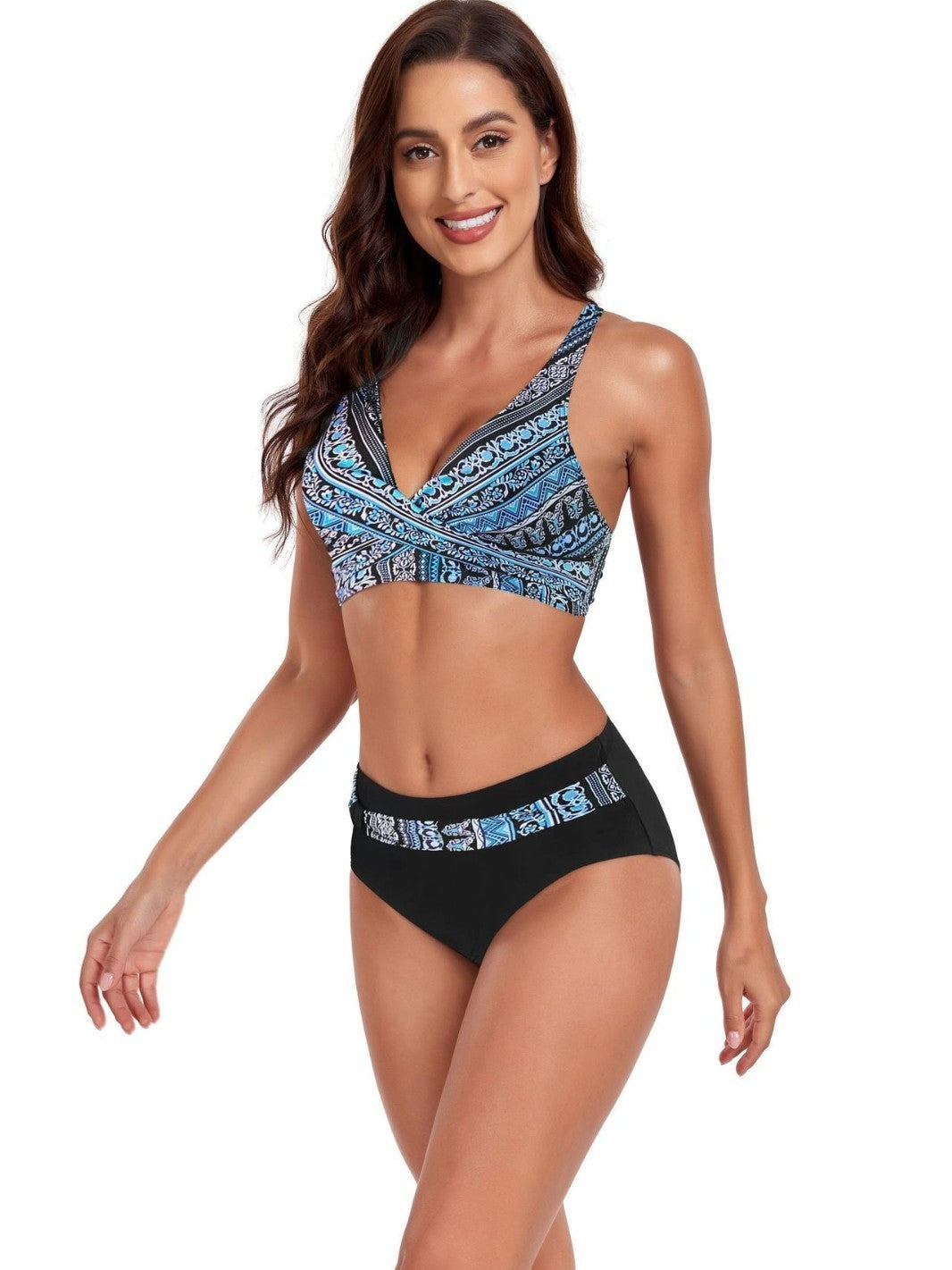 Swimwear For Girls Women High Waisted Bikini Sexy Push Up Two Piece Swimsuits Vintage Swimsuit Two Piece Retro Ruched ??????