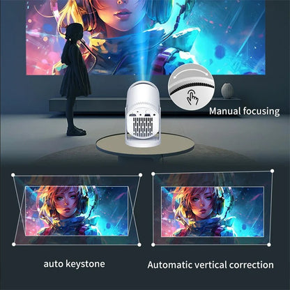 Mini projetor nativo 3D Som estéreo Console multifunções para exterior com Bluetooth Home Theater Cinema Projetores portáteis