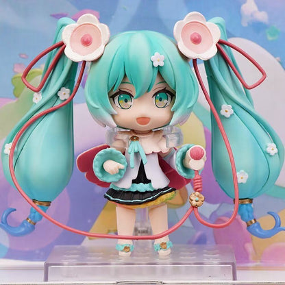 10cm/3.94in #1939 Hatsune Miku Figura de Anime 15º Aniversário Strawberry Miku Boneco de Ação #1940 Miku Coleção Modelo Boneca Brinquedos