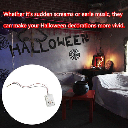 Sound Sensor Halloween Scream Speaker Horror Screaming Tricky Voice-activated Props Scary Sound Sensor For Party Decoration